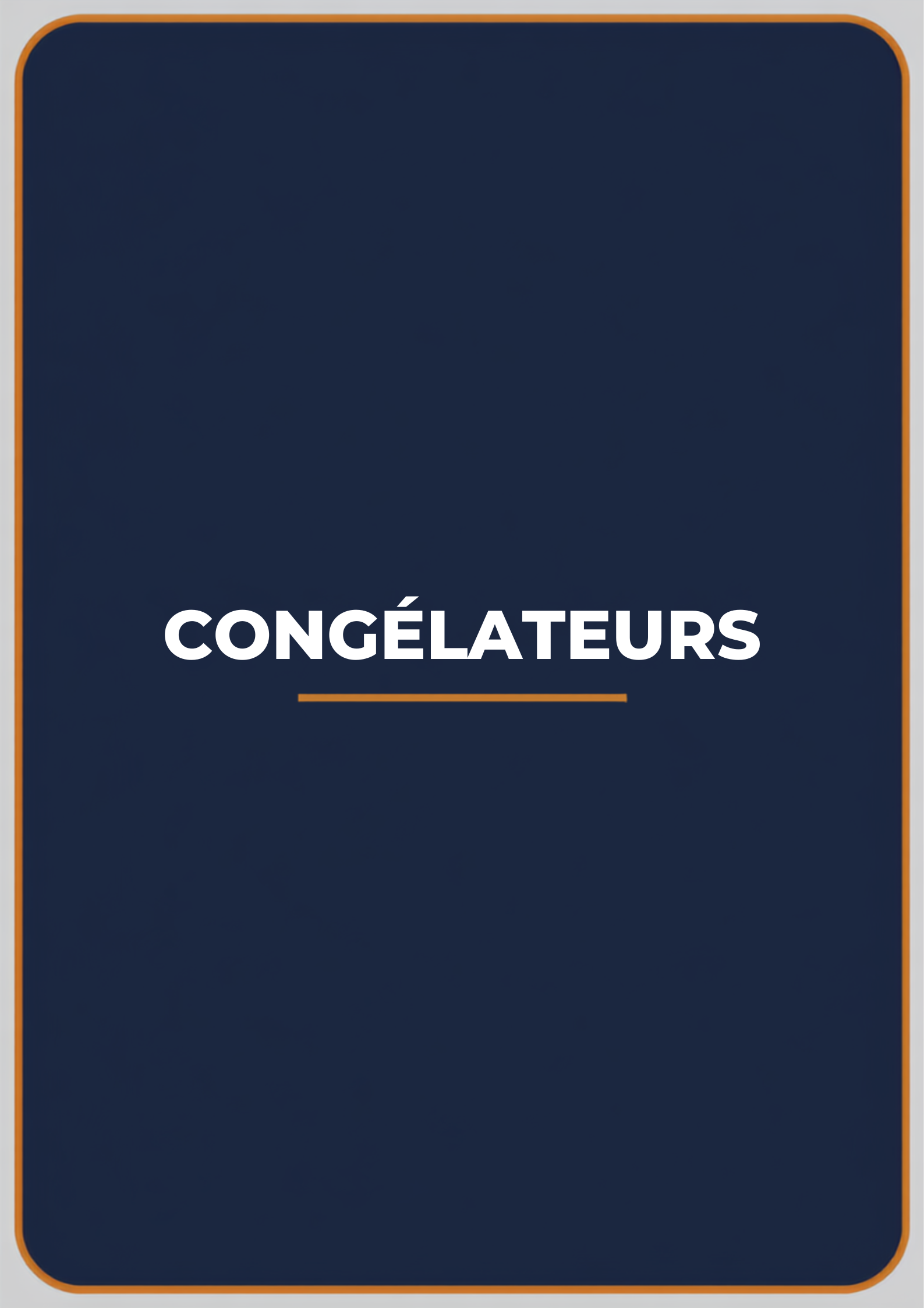 Congélateurs SENELECTRO