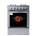 Cuisinière Astech 4FEUX 60X60 A Gaz avec Four A Gaz Inox Mis CSI60MS
