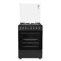 Cuisinière Enduro 4FEUX 6X60 A Gaz Double Bouton Noir AFS6040GGBIT