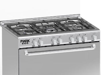 Cuisinière Finix 5FEUX 90X60 Inox G95NDM (62V12T2G1X)