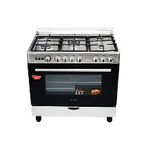 Cuisinière Astech 5FEUX 90X60+FOUR A Gaz Full Option Gris CK93DA010