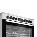 Cuisinière Beko 6FEUX 90X60 A Gaz + 2 Plaques de Cuisson Inox BGM21225EX
